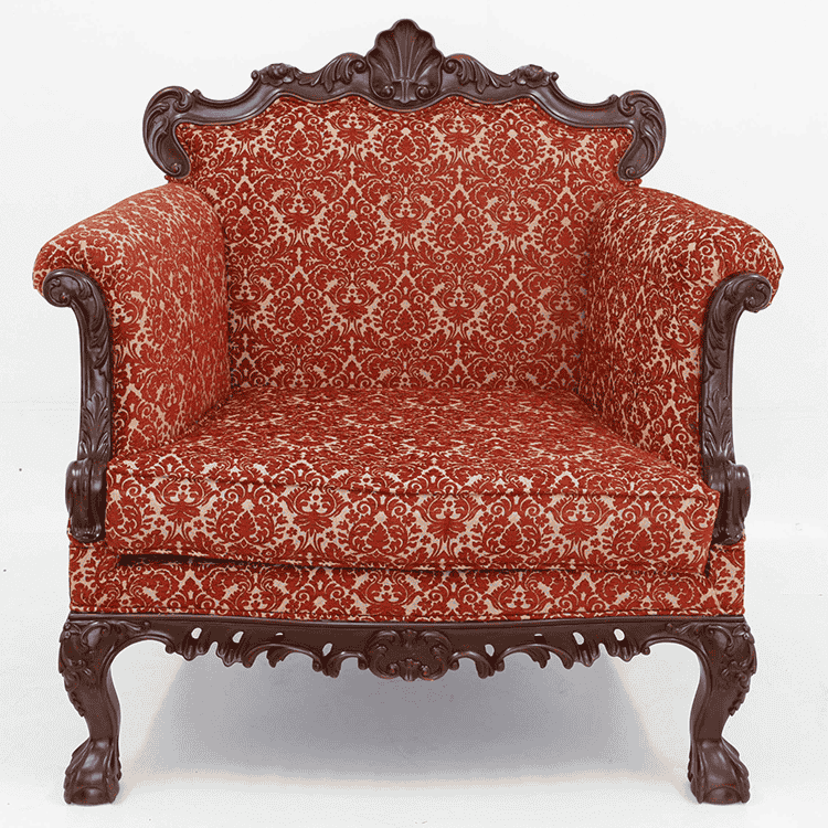 Chippendale sofa Set (Bianca terrocotta)